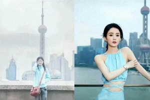 38岁赵丽颖素颜现身上海街头，与神秘男子喝咖啡引热议